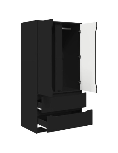 Mobile da Bagno Nero 79,5 x 49 x 156 cm Legno multistrato