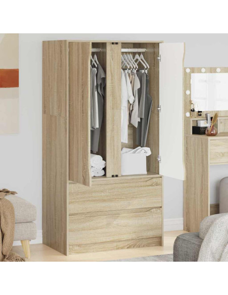 Mobile da Bagno con cassetto Rovere Sonoma 79,5 x 49 x 156 cm