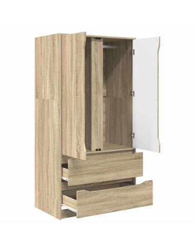 Mobile da Bagno con cassetto Rovere Sonoma 79,5 x 49 x 156 cm