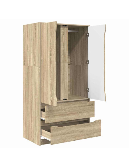 Mobile da Bagno con cassetto Rovere Sonoma 79,5 x 49 x 156 cm
