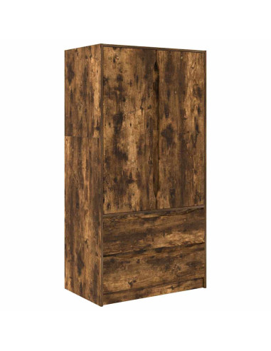 Mobile da Bagno con cassetto Rovere fumé 79,5 x 49 x 156 cm