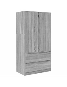 Mobile da Bagno con cassetto Grigio Sonoma 79,5 x 49 x 156 cm 2