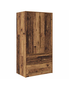 Mobile da Bagno con cassetto Legno vecchio 79,5 x 49 x 156 cm 2
