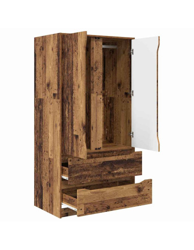 Mobile da Bagno con cassetto Legno vecchio 79,5 x 49 x 156 cm