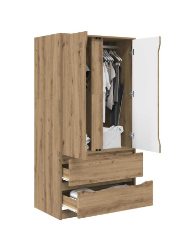 Mobile da Bagno con porta Rovere artigianale 79,5 x 49 x 156 cm