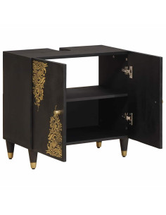 Armadio sottolavello con archiviazione Nero 62 x 33 x 58 cm 2