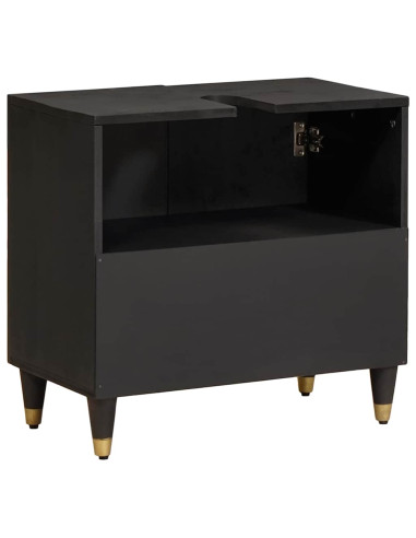 Armadio sottolavello con archiviazione Nero 62 x 33 x 58 cm