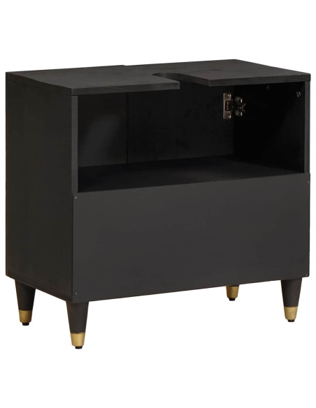 Armadio sottolavello con archiviazione Nero 62 x 33 x 58 cm