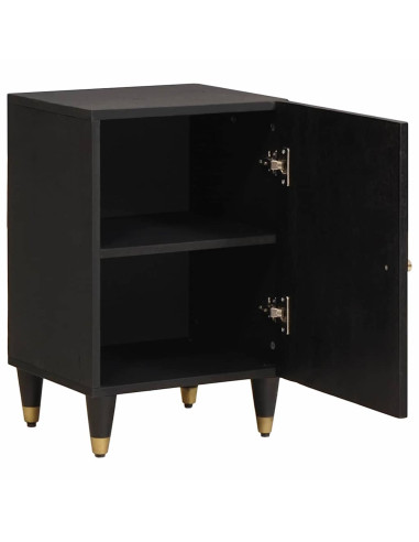 Mobile da Bagno Nero 38 x 33 x 58 cm Legno di mango massello
