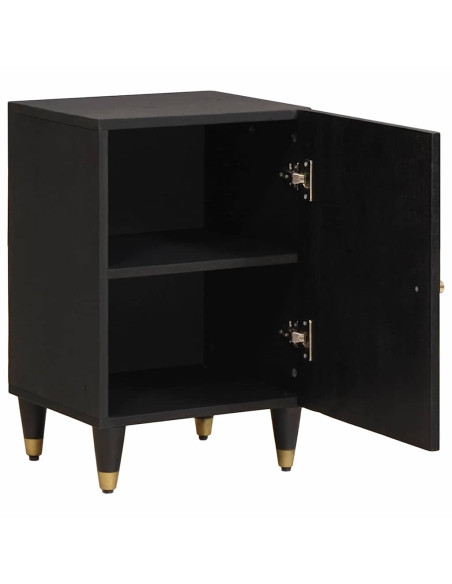 Mobile da Bagno Nero 38 x 33 x 58 cm Legno di mango massello