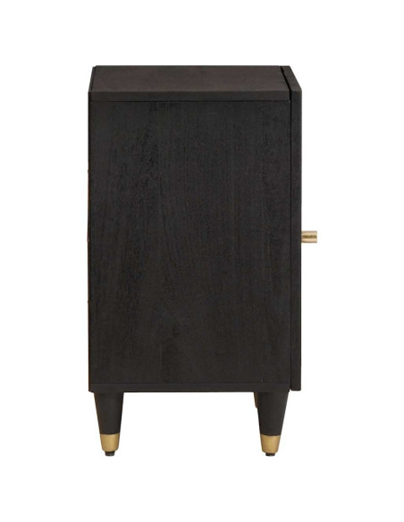Mobile da Bagno Nero 38 x 33 x 58 cm Legno di mango massello