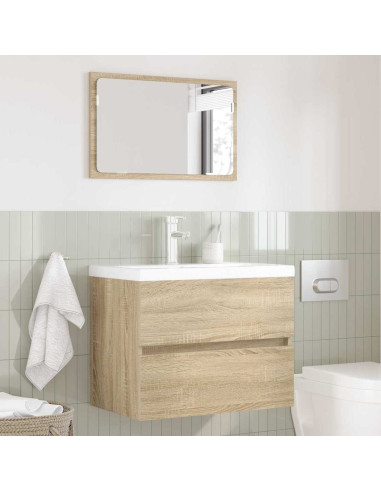 Set di mobili per il bagno Rovere Sonoma Legno multistrato