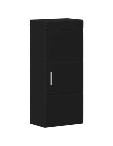 Armadio da bagno a muro con porta TULUM Nero 37 x 24,5 x 86 cm