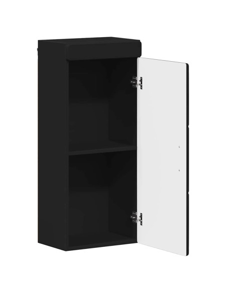 Armadio da bagno a muro con porta TULUM Nero 37 x 24,5 x 86 cm
