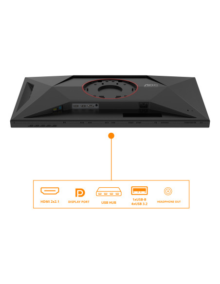 AOC G4 U27G4XM Monitor PC 68,6 cm (27") 3840 x 2160 Pixel 4K Ultra HD LED Nero, Rosso