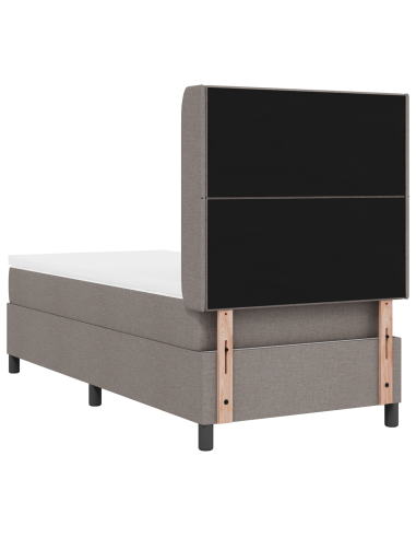 Letto a Sorgente LED con materasso Talpa 90 x 200 cm Tessuto