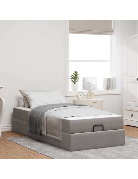 Struttura letto con materasso con materasso 2 pcs Talpa Tessuto