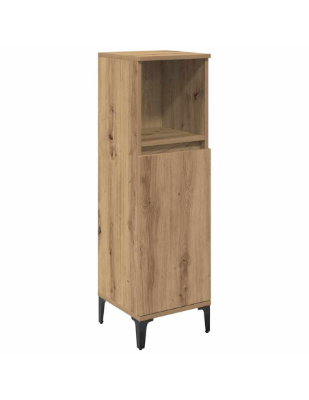 Set di mobili per il bagno con porta 3 pcs Rovere artigianale