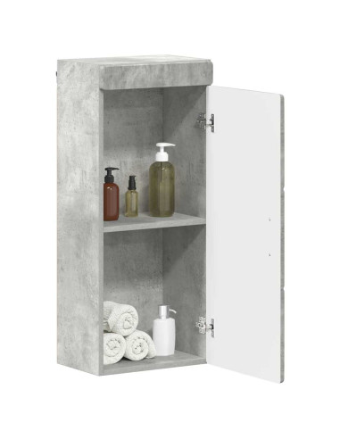 Armadio da bagno a muro TULUM Grigio cemento 37 x 24,5 x 86 cm