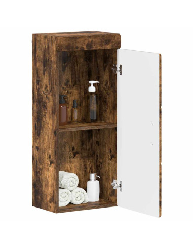 Armadio da bagno a muro TULUM Rovere fumé 37 x 24,5 x 86 cm