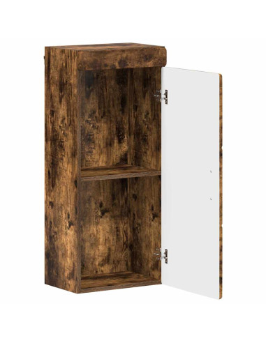 Armadio da bagno a muro TULUM Rovere fumé 37 x 24,5 x 86 cm
