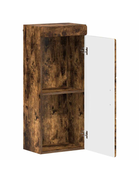 Armadio da bagno a muro TULUM Rovere fumé 37 x 24,5 x 86 cm