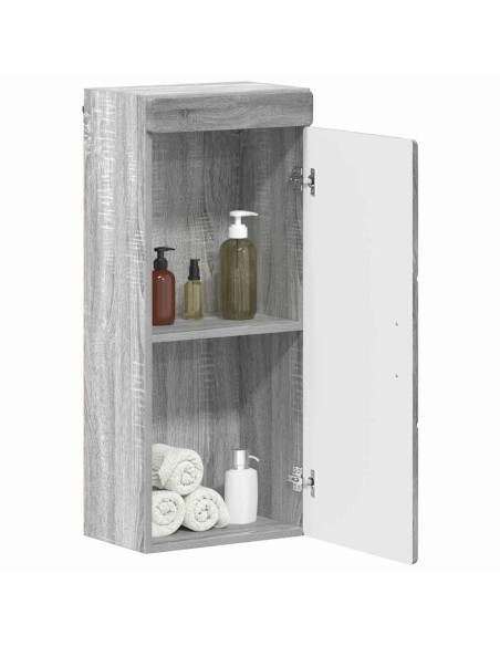 Armadio da bagno a muro TULUM Grigio Sonoma 37 x 24,5 x 86 cm