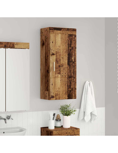 Armadio da bagno a muro TULUM Legno vecchio 37 x 24,5 x 86 cm