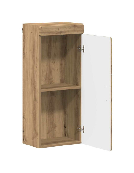 Armadio da bagno a muro con porta TULUM Rovere artigianale