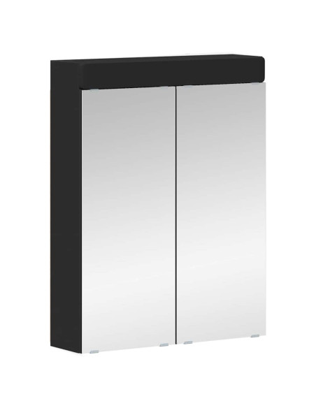 Mobiletto per specchio da bagno TULUM Nero 60 x 16,5 x 78 cm