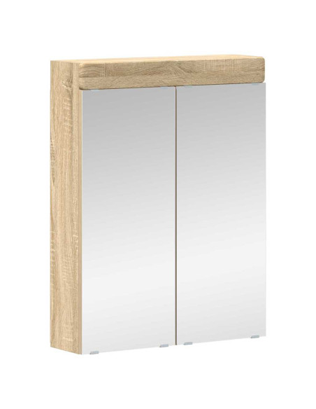 Mobiletto per specchio da bagno con porta TULUM Rovere Sonoma