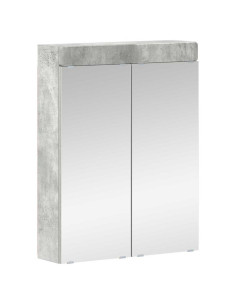 Mobiletto per specchio da bagno con porta TULUM Grigio cemento 2