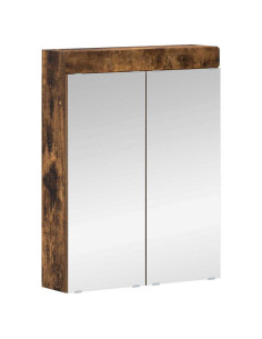 Mobiletto per specchio da bagno con porta TULUM Rovere fumé 2