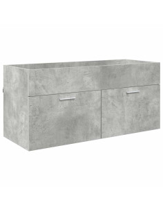 Armadio sottolavello con porta Grigio cemento Legno multistrato 2