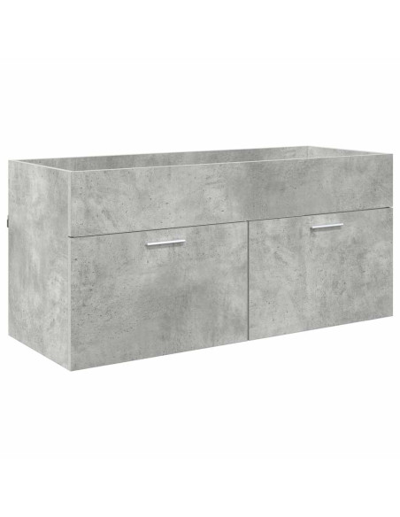 Armadio sottolavello con porta Grigio cemento Legno multistrato