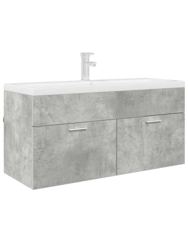 Armadio sottolavello con porta Grigio cemento Legno multistrato