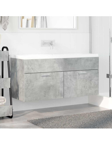 Armadio sottolavello con porta Grigio cemento Legno multistrato