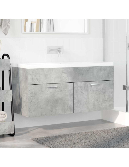 Armadio sottolavello con porta Grigio cemento Legno multistrato