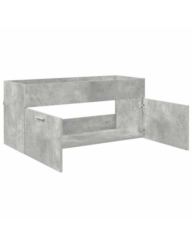 Armadio sottolavello con porta Grigio cemento Legno multistrato