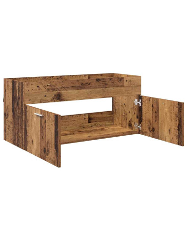 Armadio sottolavello con porta Legno vecchio Legno multistrato