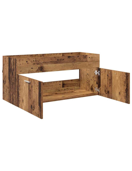 Armadio sottolavello con porta Legno vecchio Legno multistrato