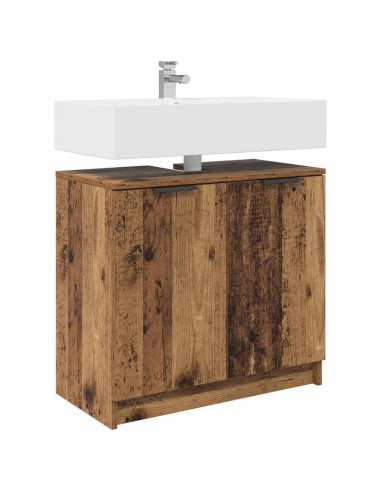 Mobile da Bagno con porta Legno vecchio 64,5 x 33,5 x 59 cm