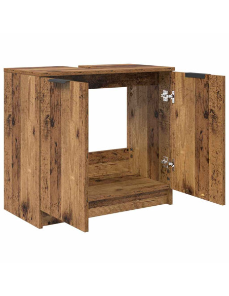Mobile da Bagno con porta Legno vecchio 64,5 x 33,5 x 59 cm