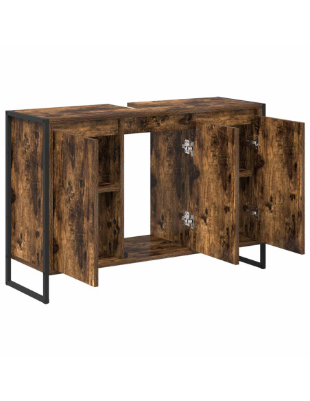 Mobile da Bagno con porta Quercia Fumosa 90 x 30 x 60 cm