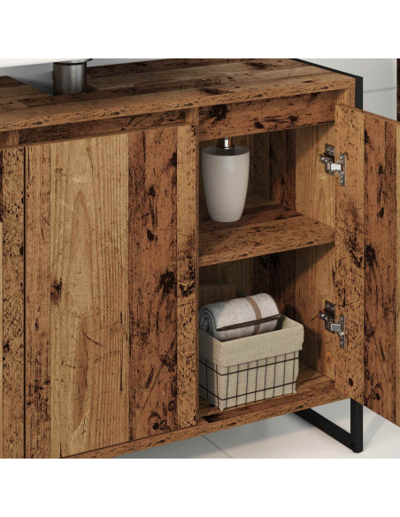 Mobile da Bagno Legno vecchio 90 x 30 x 60 cm Legno multistrato