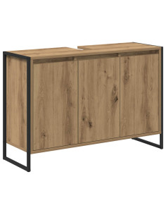 Mobile da Bagno con porta Rovere Artigianale 90 x 30 x 60 cm 2