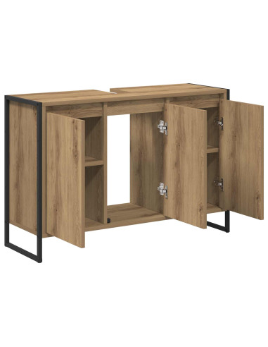Mobile da Bagno con porta Rovere Artigianale 90 x 30 x 60 cm