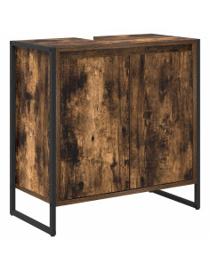 Mobile da Bagno con porta Quercia Fumosa 60 x 30 x 60 cm 2