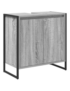 Mobile da Bagno Grigio Sonoma 60 x 30 x 60 cm Legno multistrato 2