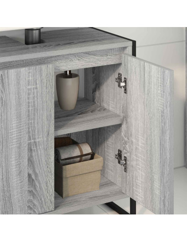 Mobile da Bagno Grigio Sonoma 60 x 30 x 60 cm Legno multistrato